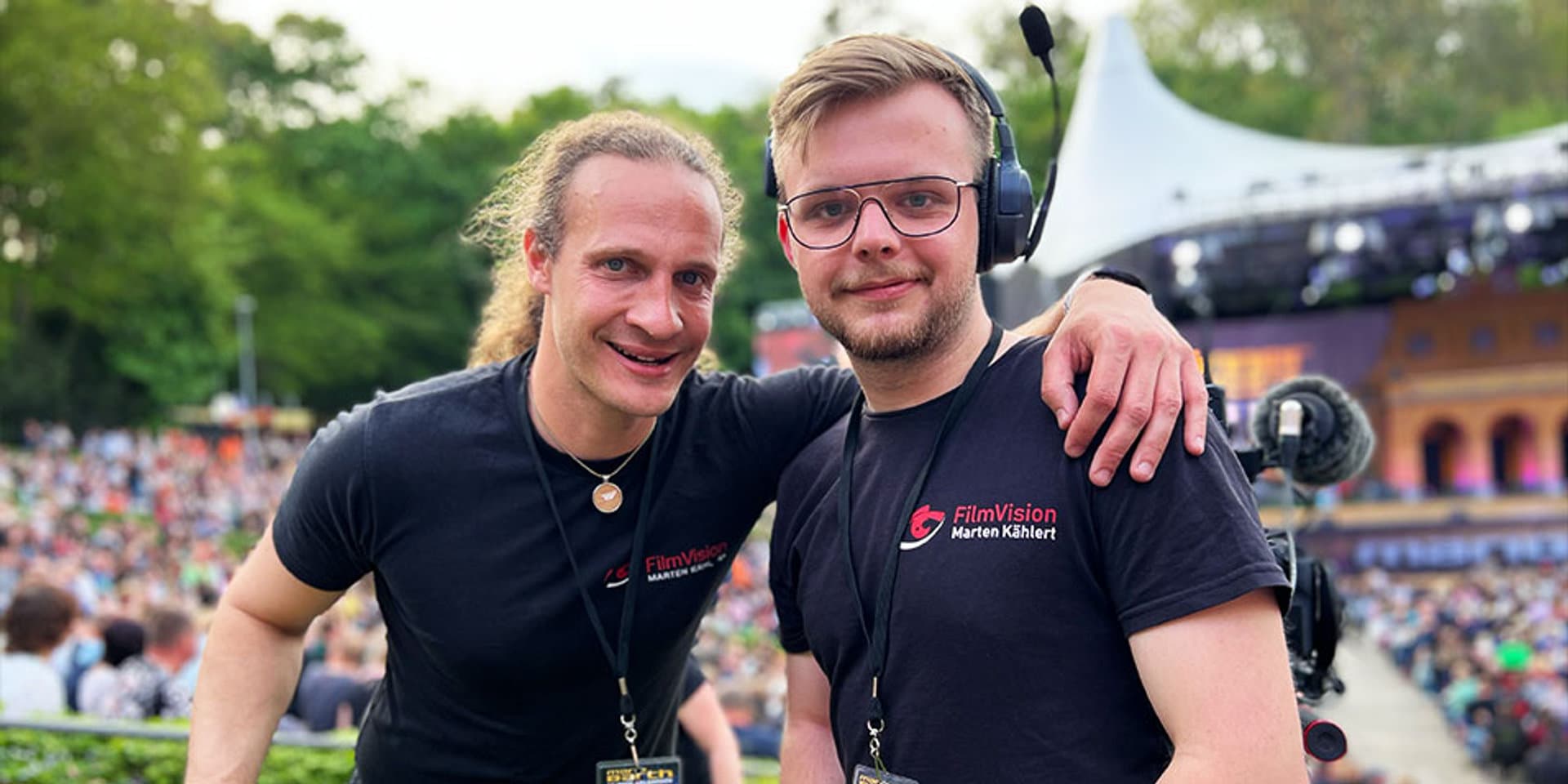 Das Team von mitarbeiter-mv.de beim Dreh eines Recruiting-Videos